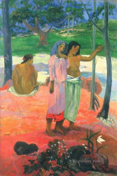  Post Canvas - The Call Post Impressionism Primitivism Paul Gauguin